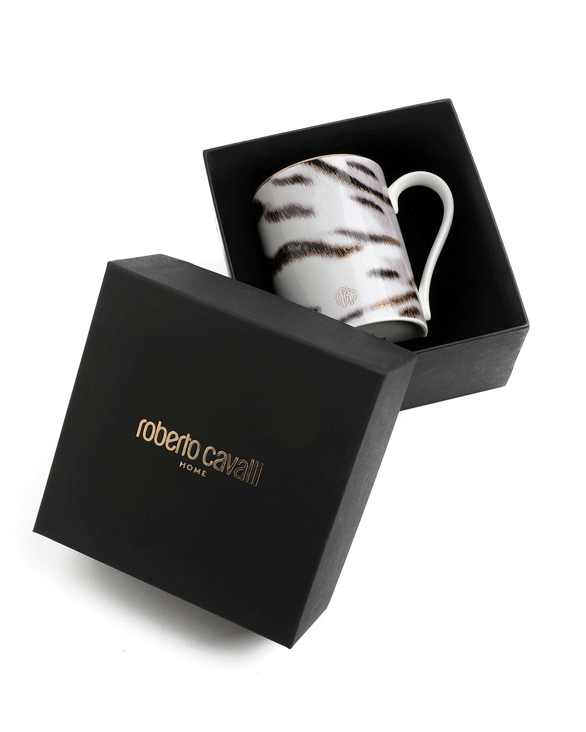 Mug Cup TIGER in Luxury Box diam. 2.5", H 3.3", cap. 12.5 oz