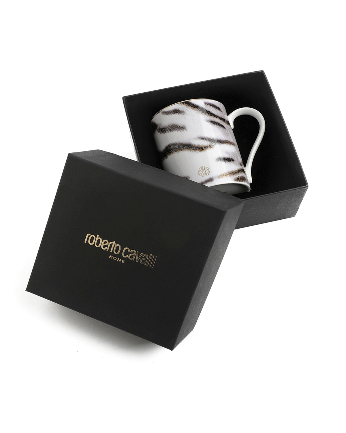 Mug Cup TIGER in Luxury Box diam. 2.5", H 3.3", cap. 12.5 oz