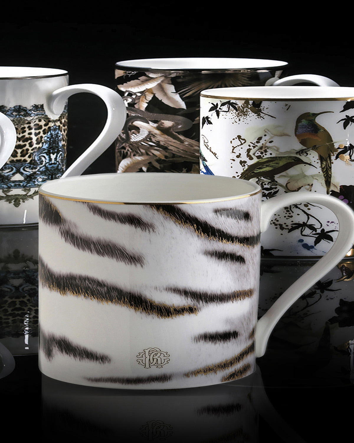 Mug Cup TIGER in Luxury Box diam. 2.5", H 3.3", cap. 12.5 oz