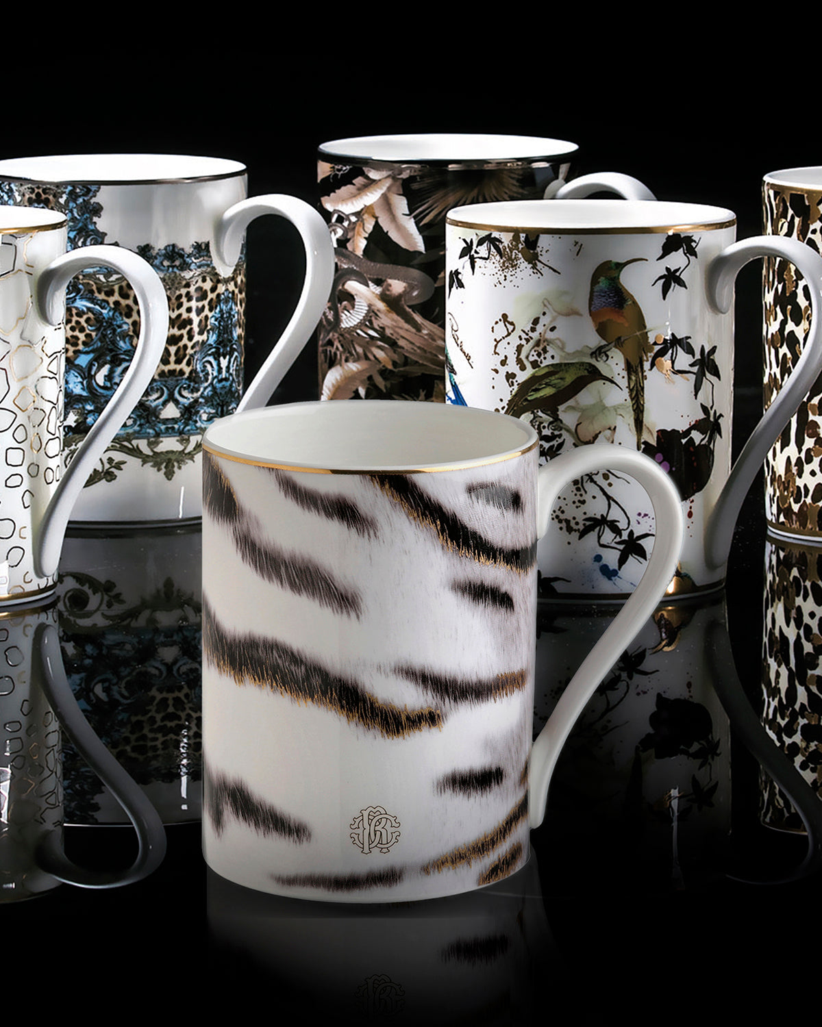 Mug Cup TIGER in Luxury Box diam. 2.5", H 3.3", cap. 12.5 oz