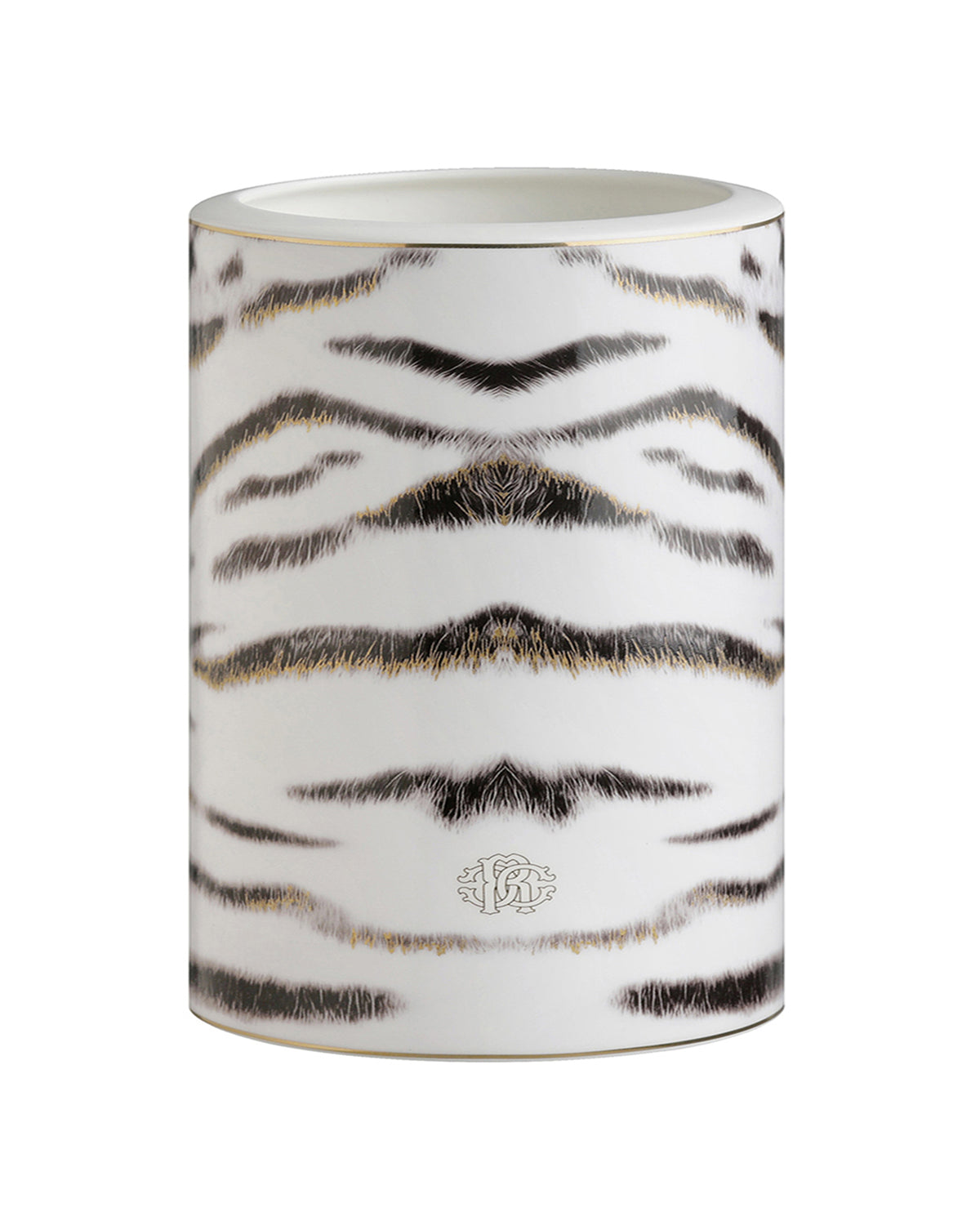 Medium Vase TIGER   diam. 3.75", H 7.75"