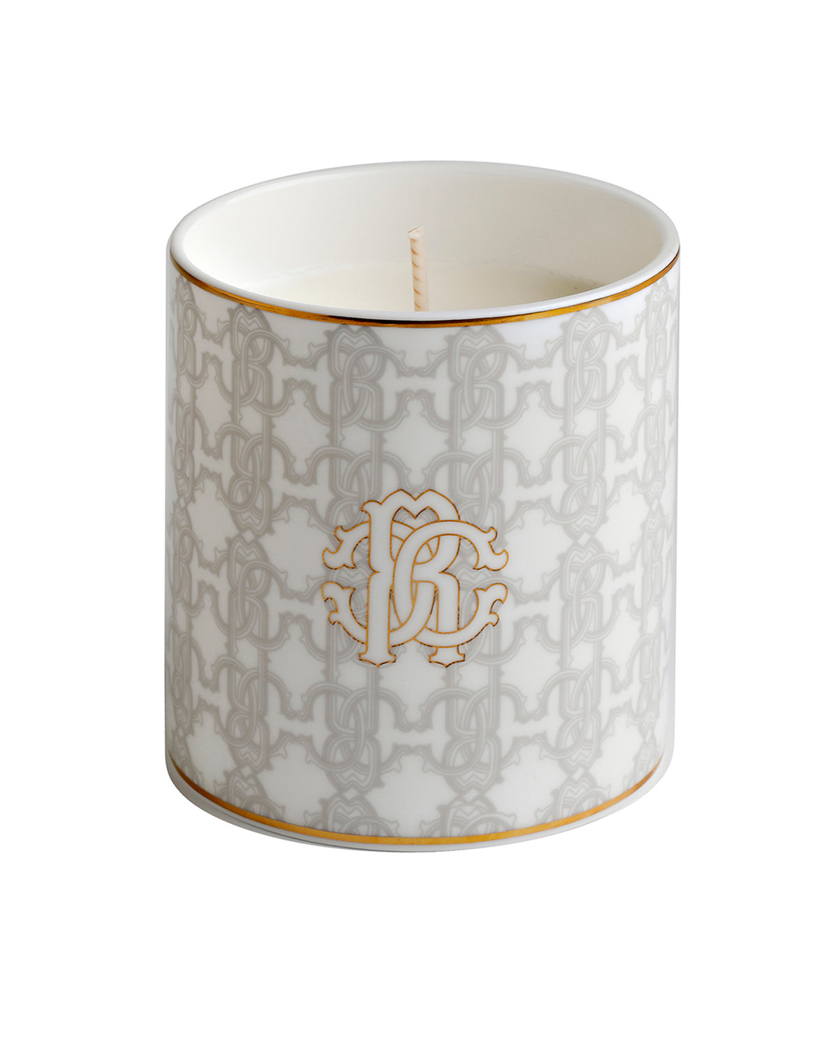Scented Candle MONOGRAM 270gr  White diam. 3.3", H 3.5"
