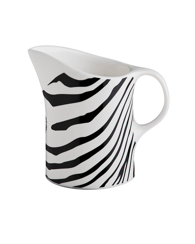 Roberto Cavalli Home Creamer ZEBRAGE   diam. 3.5", H 3.3"