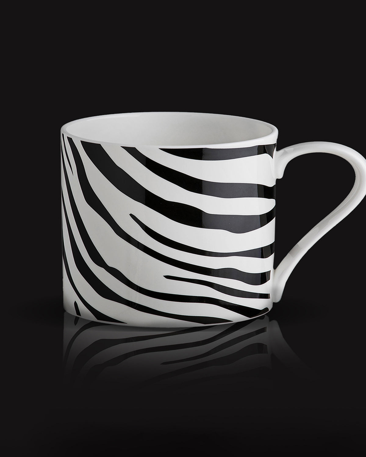 Mug Cup ZEBRAGE in Luxury Box diam. 2.5", H 3.3", cap. 12.5 oz