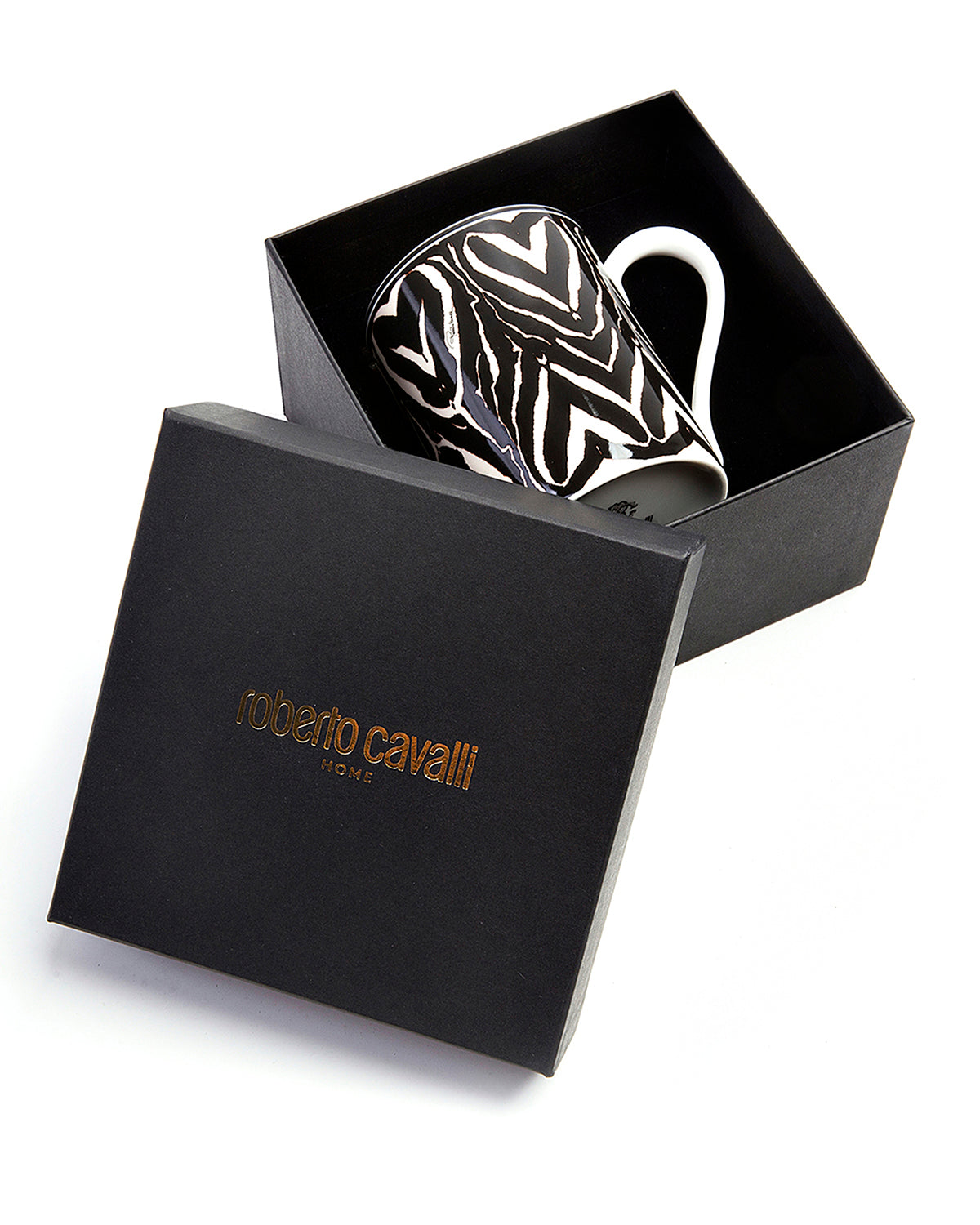 Mug Cup ZEBRA in Luxury Box diam. 2.5", H 3.3", cap. 12.5 oz
