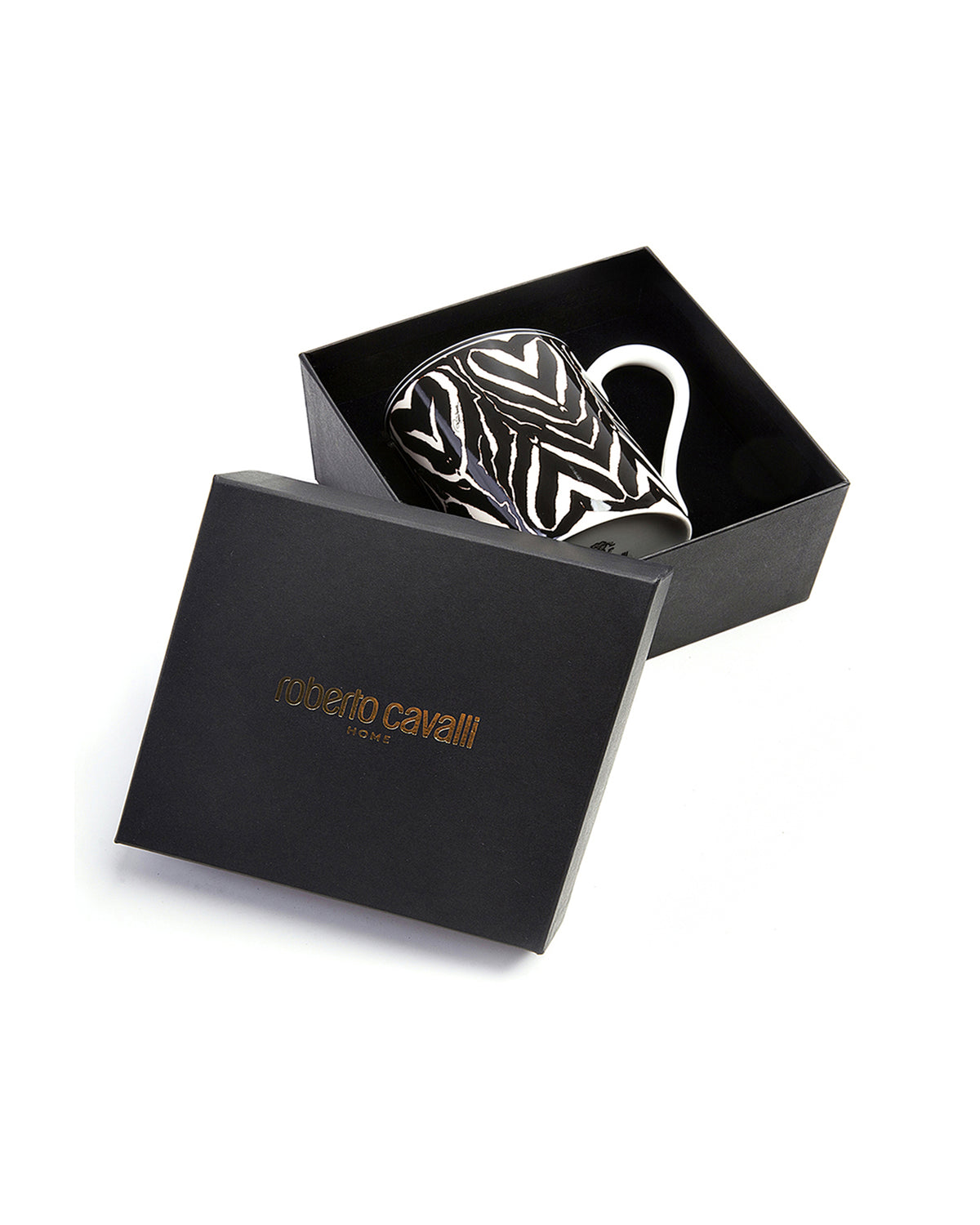 Mug Cup ZEBRA in Luxury Box diam. 2.5", H 3.3", cap. 12.5 oz