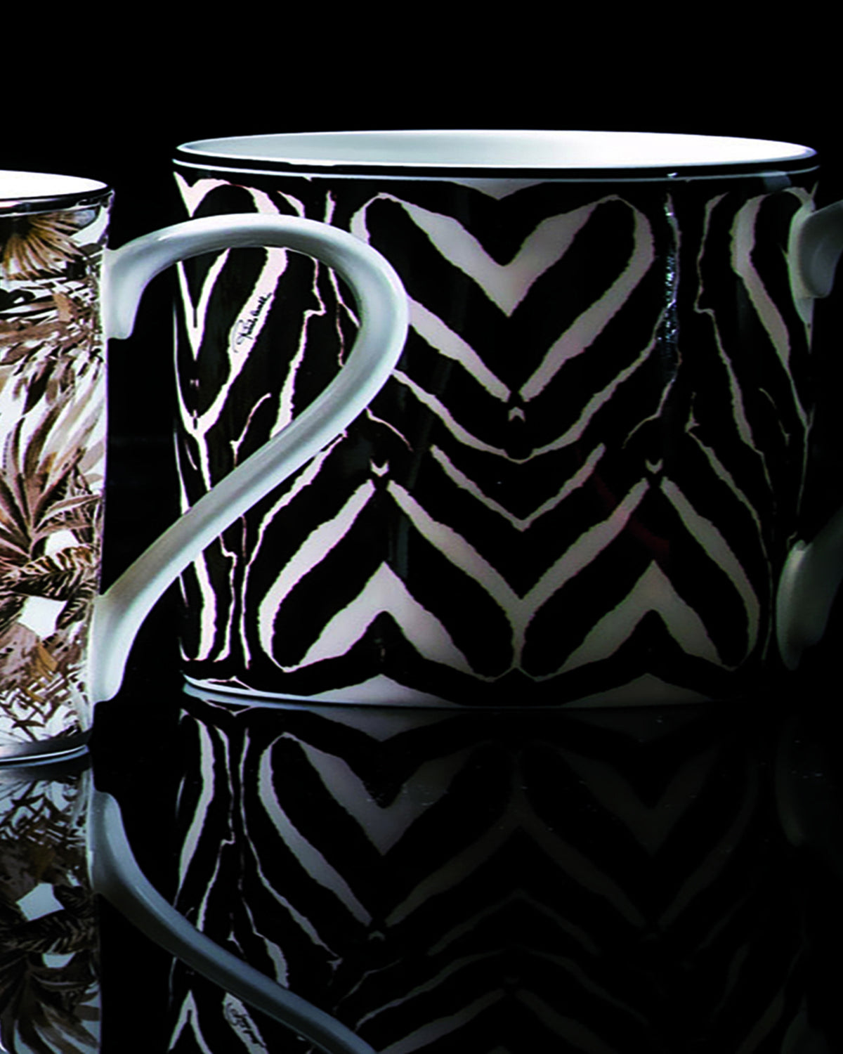 Mug Cup ZEBRA in Luxury Box diam. 2.5", H 3.3", cap. 12.5 oz