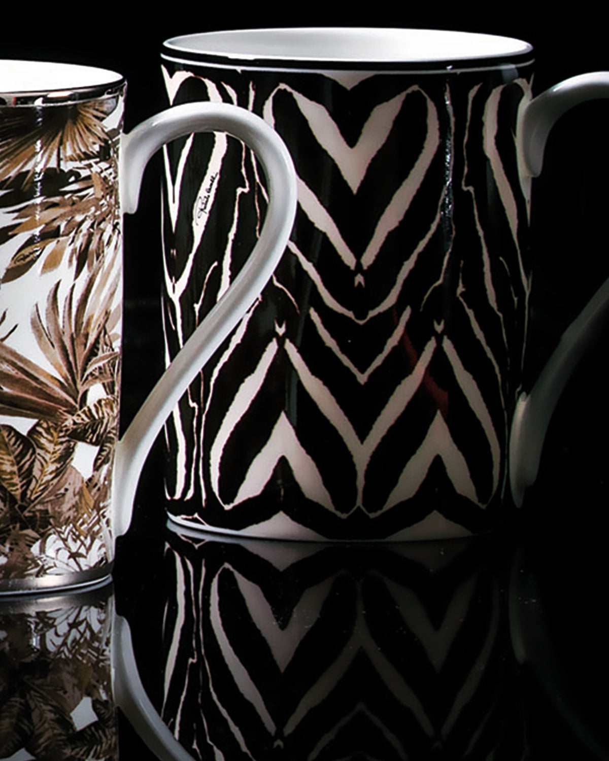 Mug Cup ZEBRA in Luxury Box diam. 2.5", H 3.3", cap. 12.5 oz