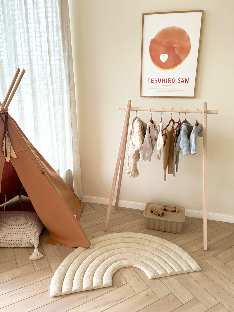 Maison Deux Rug RAINBOW Off White 1.7 x 4 ft