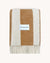 Maison Deux Blanket ROUGH STRIPE Terra Brown 4.25 x 6.5 ft