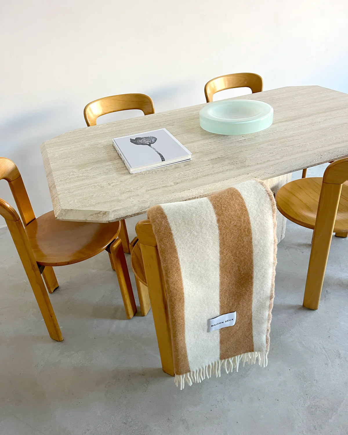 Blanket ROUGH STRIPE Terra Brown 4.25 x 6.5ft