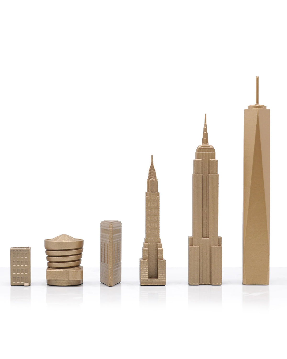 Chess Set Luxury Bronze NEW YORK with New York Map Board