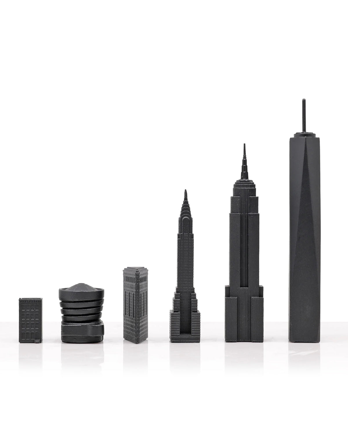 Chess Set Luxury Bronze NEW YORK with New York Map Board