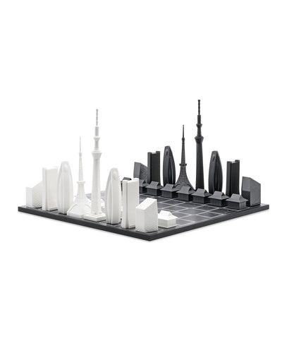 Chess Set Acrylic TOKYO Edition with Tokyo Map Board