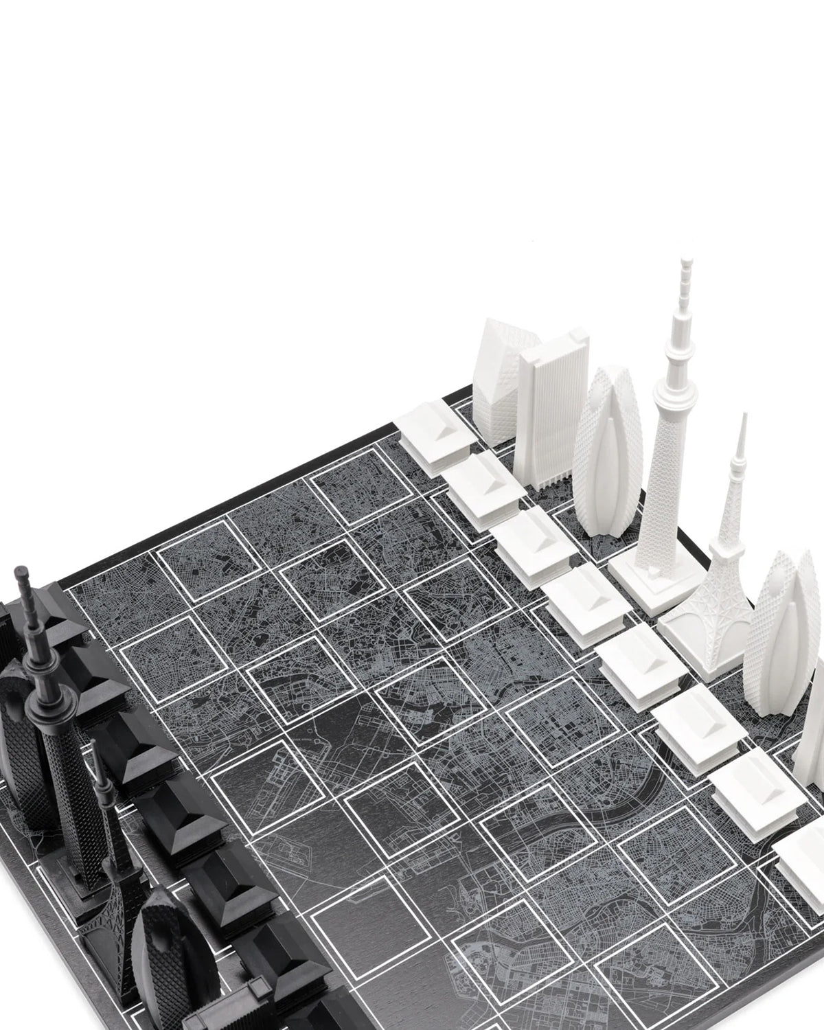Chess Set Acrylic TOKYO Edition with Tokyo Map Board