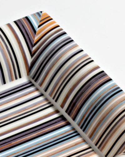 Missoni Home Tray STRIPES Rectangular Large in Luxury Box Jenkins 148 8.5" x 6.75"