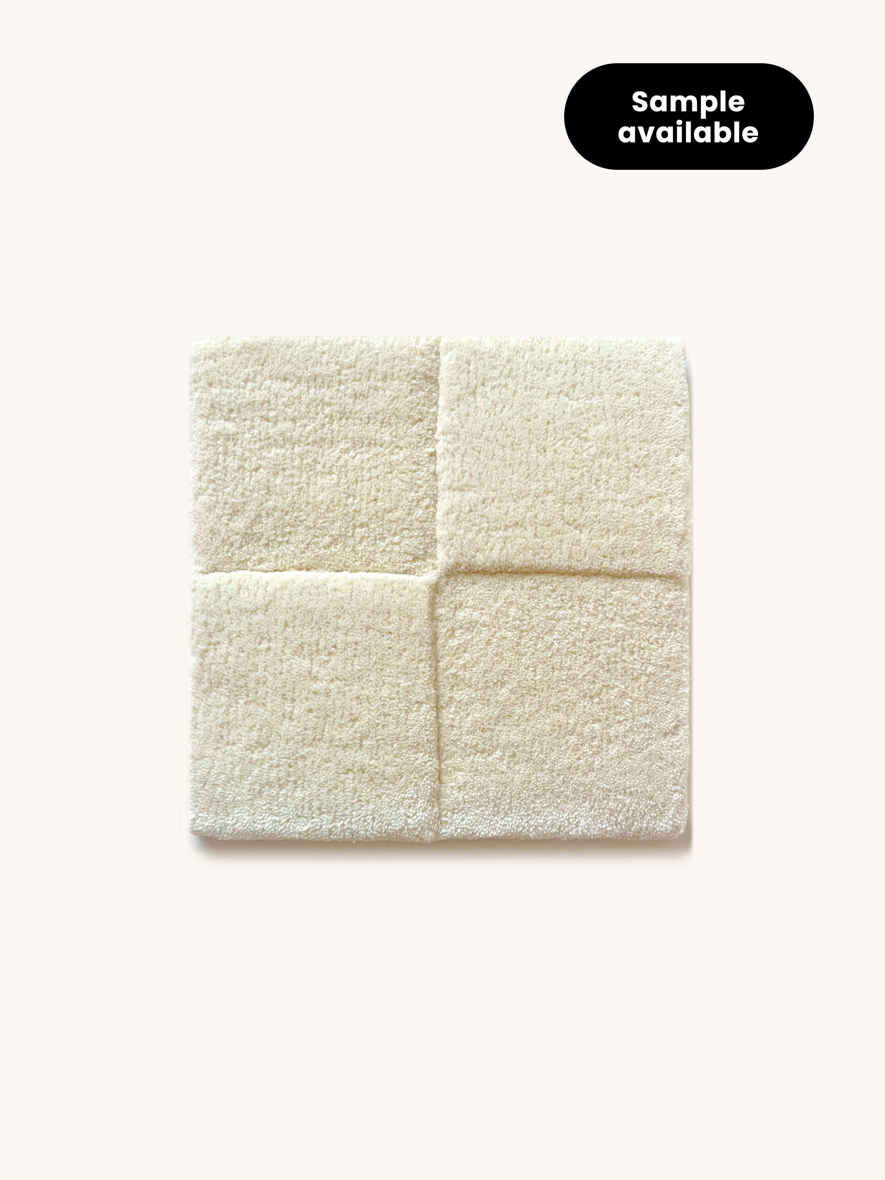 Maison Deux Rug CHECKERBOARD Off White 6.6 x 9.8 ft