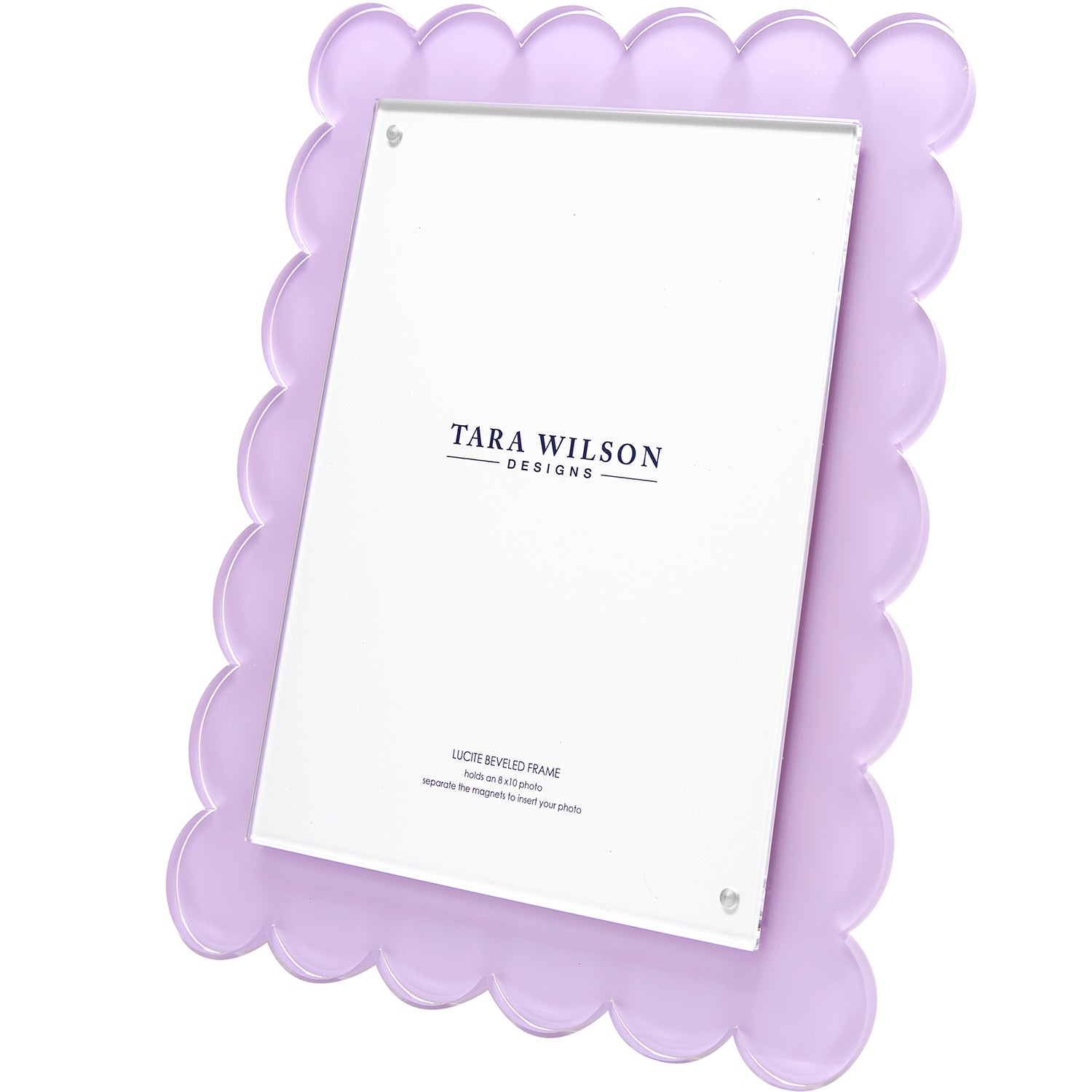 Tara Wilson Designs Frame SCALLOP Lavender 11" x 13" for photo size 8" x 10"