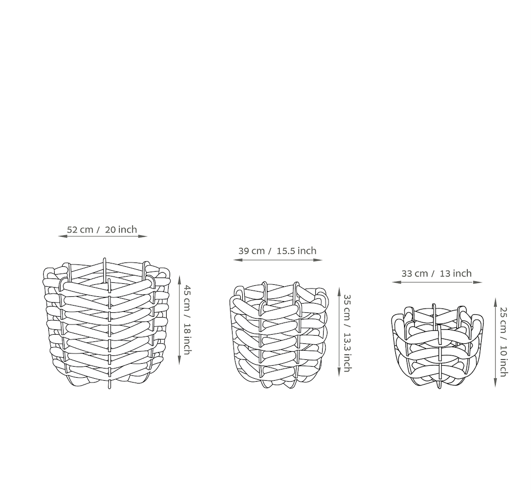 (L) Hull Basket in Graphite Ultra suede