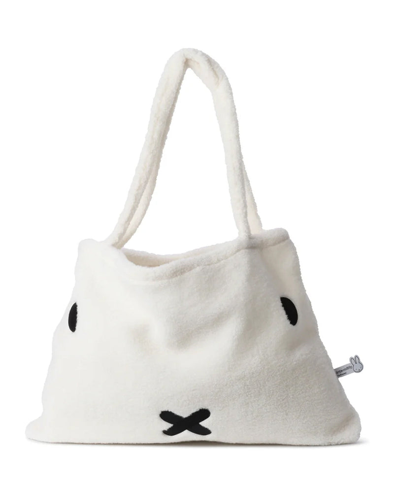 Plush MIFFY Shopping Bag 100% Recycled White Teddy 24"