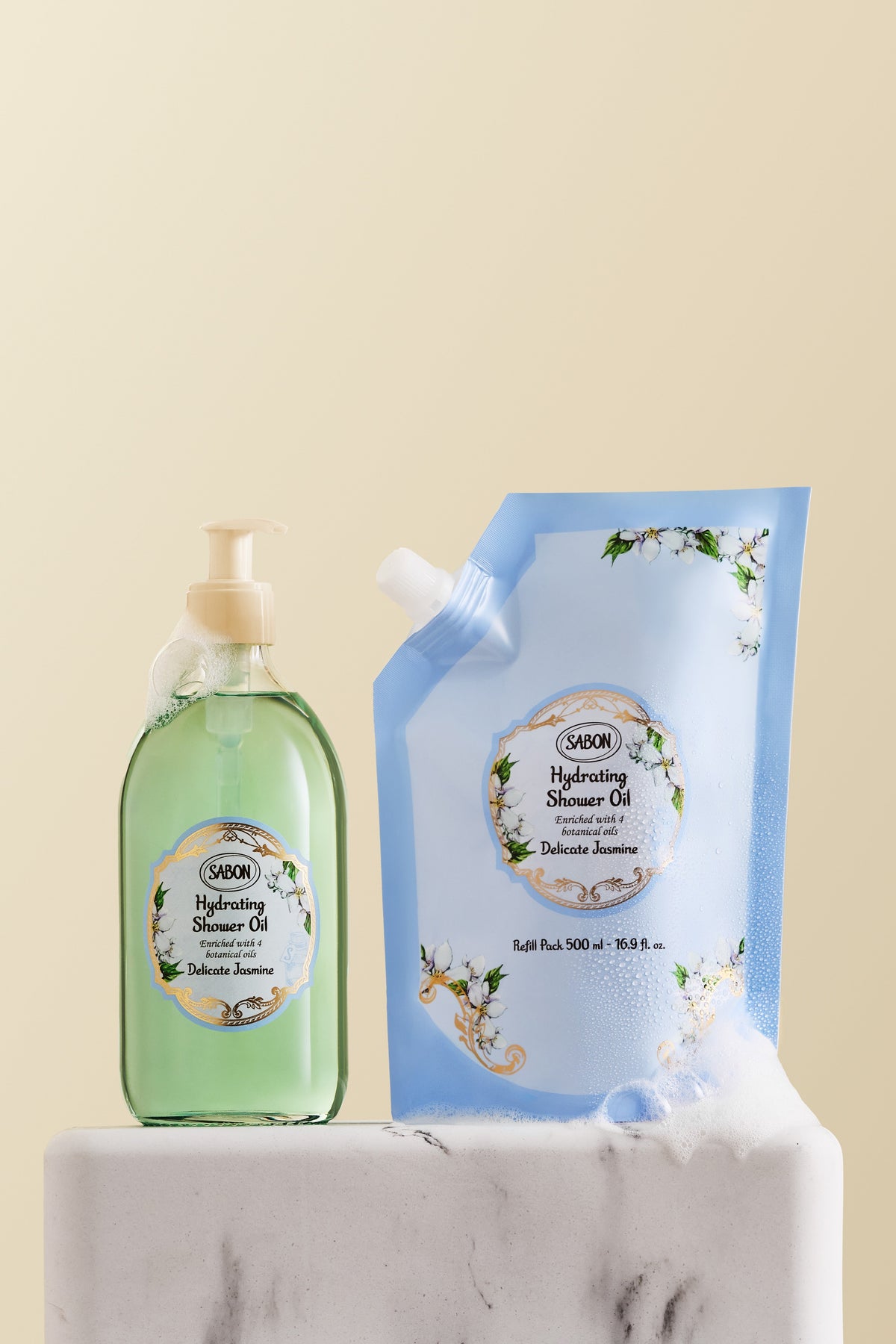 Hydrating Shower Oil Refill 500ml Delicate Jasmine