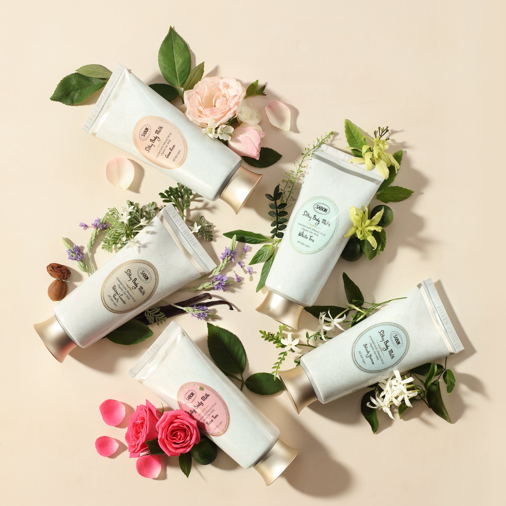 Silky Body Milk Green Rose 7oz (200mL)