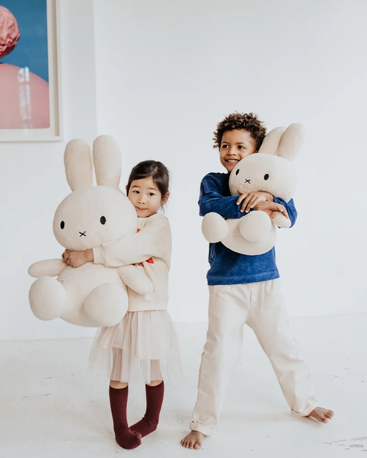 Plush MIFFY Sitting Terry Light Pink 20