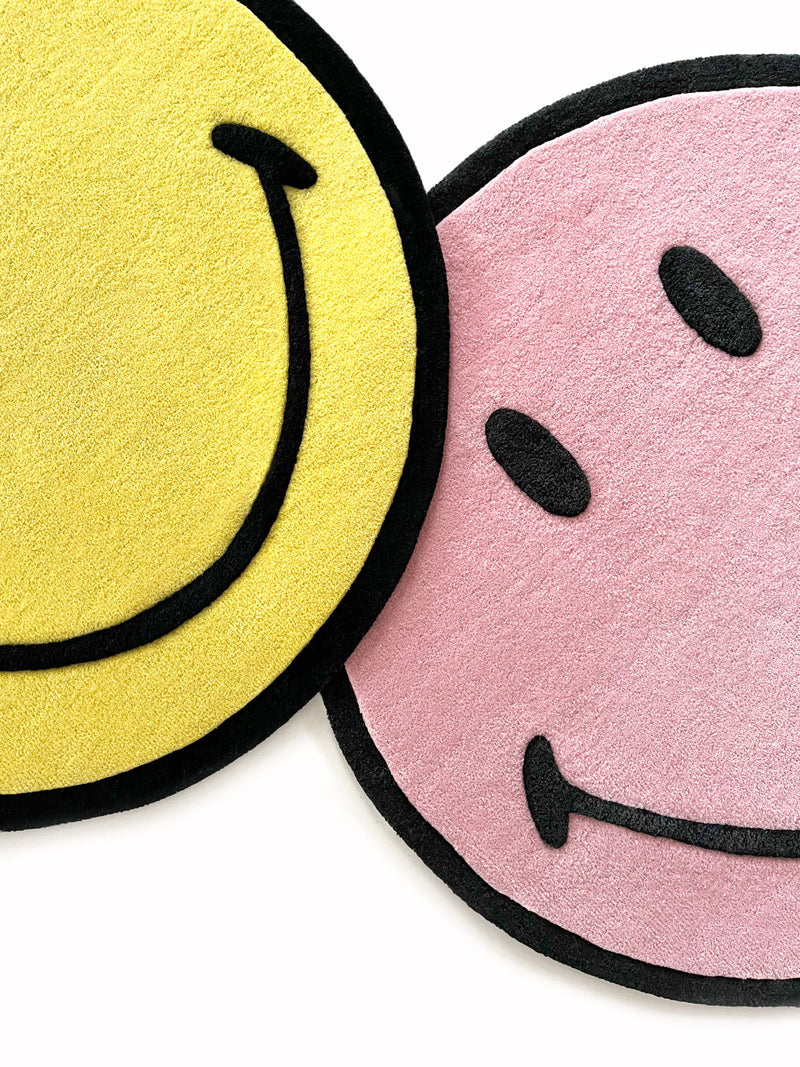 Maison Deux RugSmiley® Yellow 6.5 ft diameter