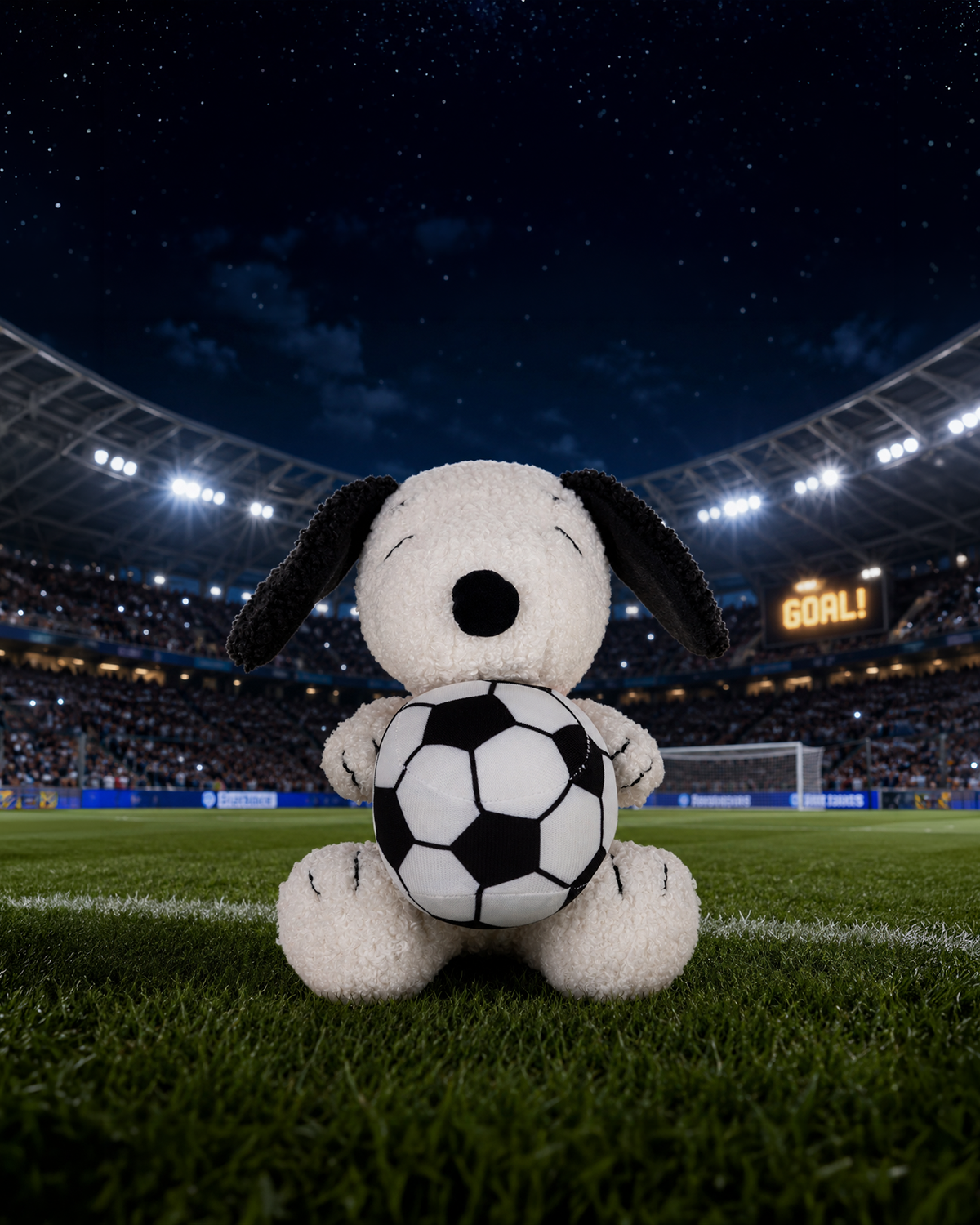 Plush PEANUTS Soccer Snoopy 6"