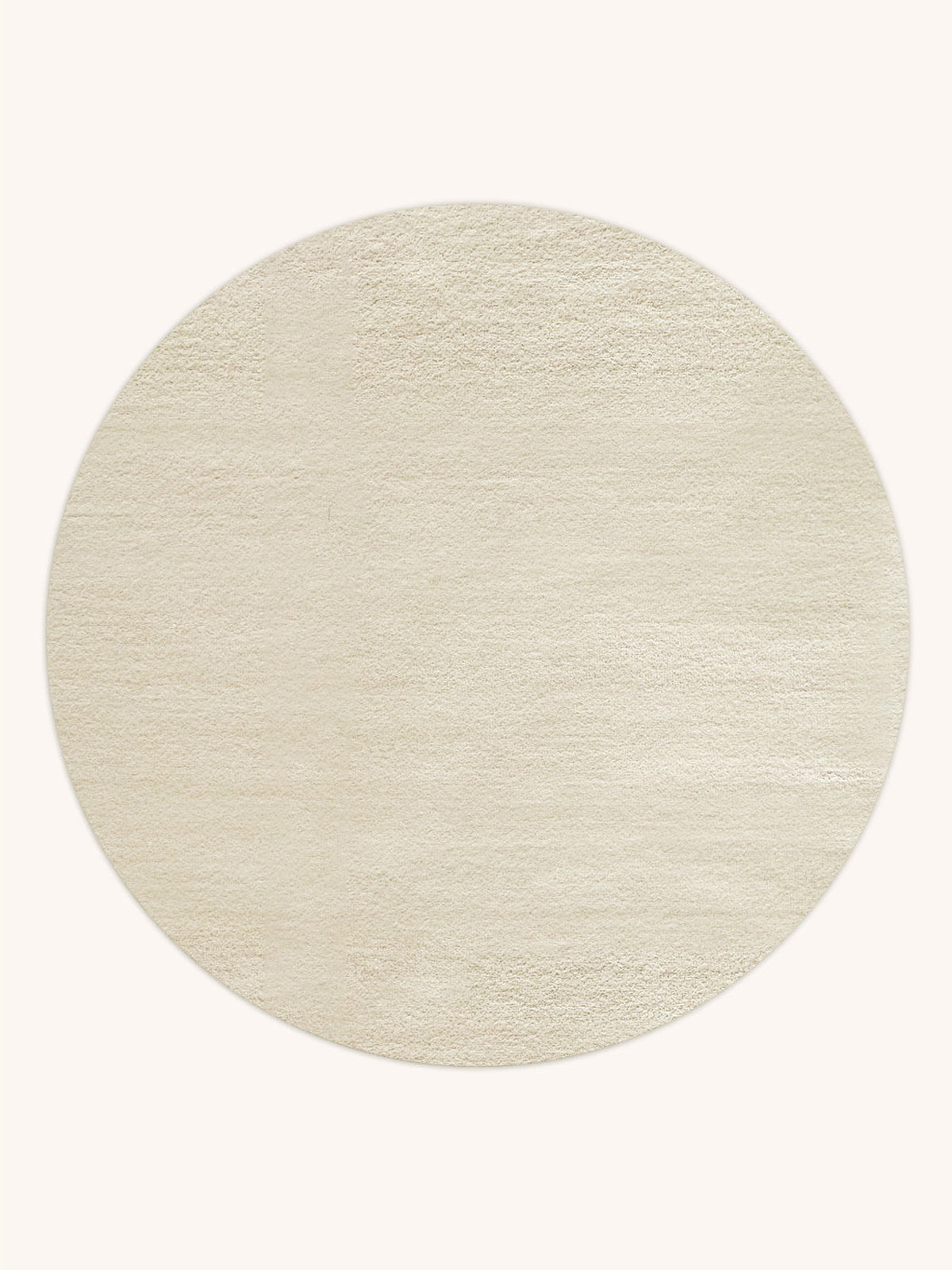 Maison Deux Rug SOLID Off White 3.9 ft diameter