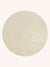 Maison Deux Rug SOLID Off White 3.9 ft diameter