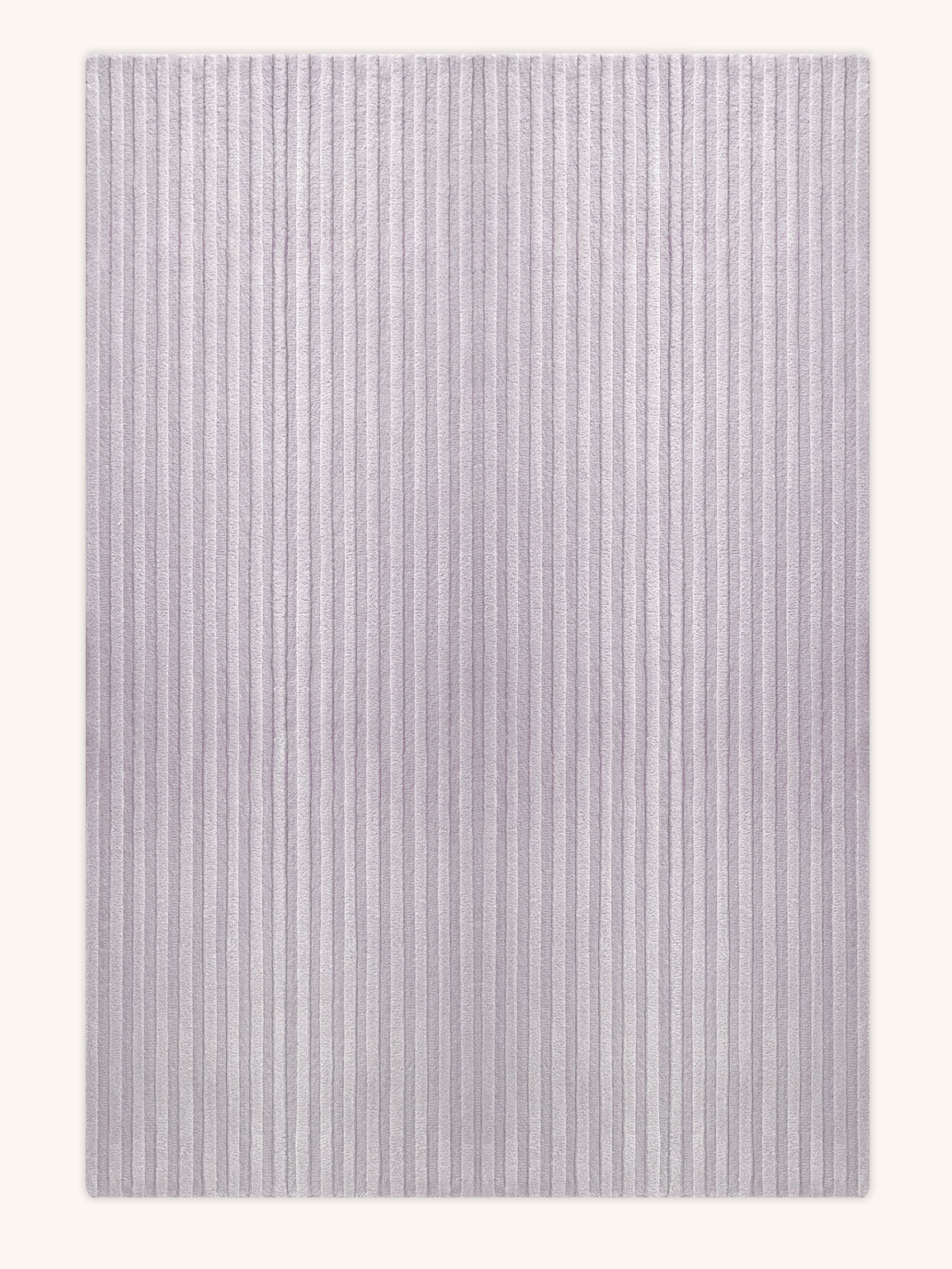 Rug SOLID STRIPE Lilac 6.6 x 9.8 ft