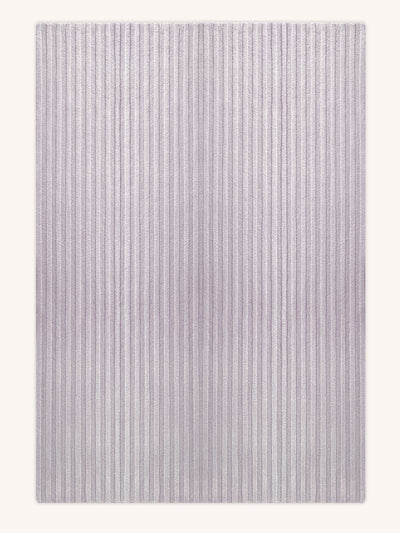 Rug SOLID STRIPE Lilac 6.6 x 9.8 ft