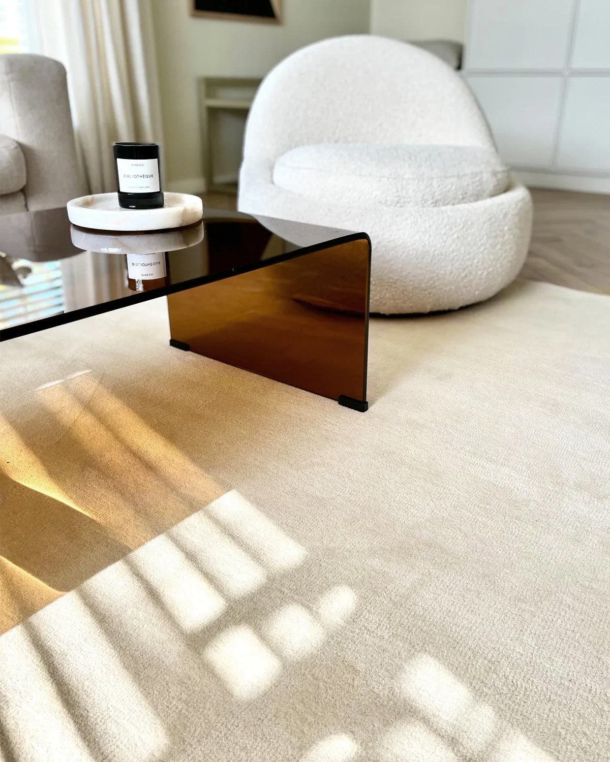 Maison Deux Rug SOLID Light Grey 5.6 x 7.9 ft