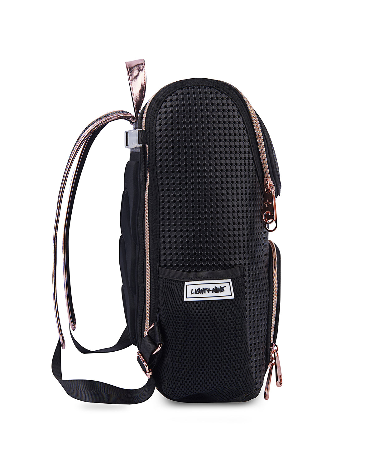 Light Plus Nine Student Backpack Peach Blush