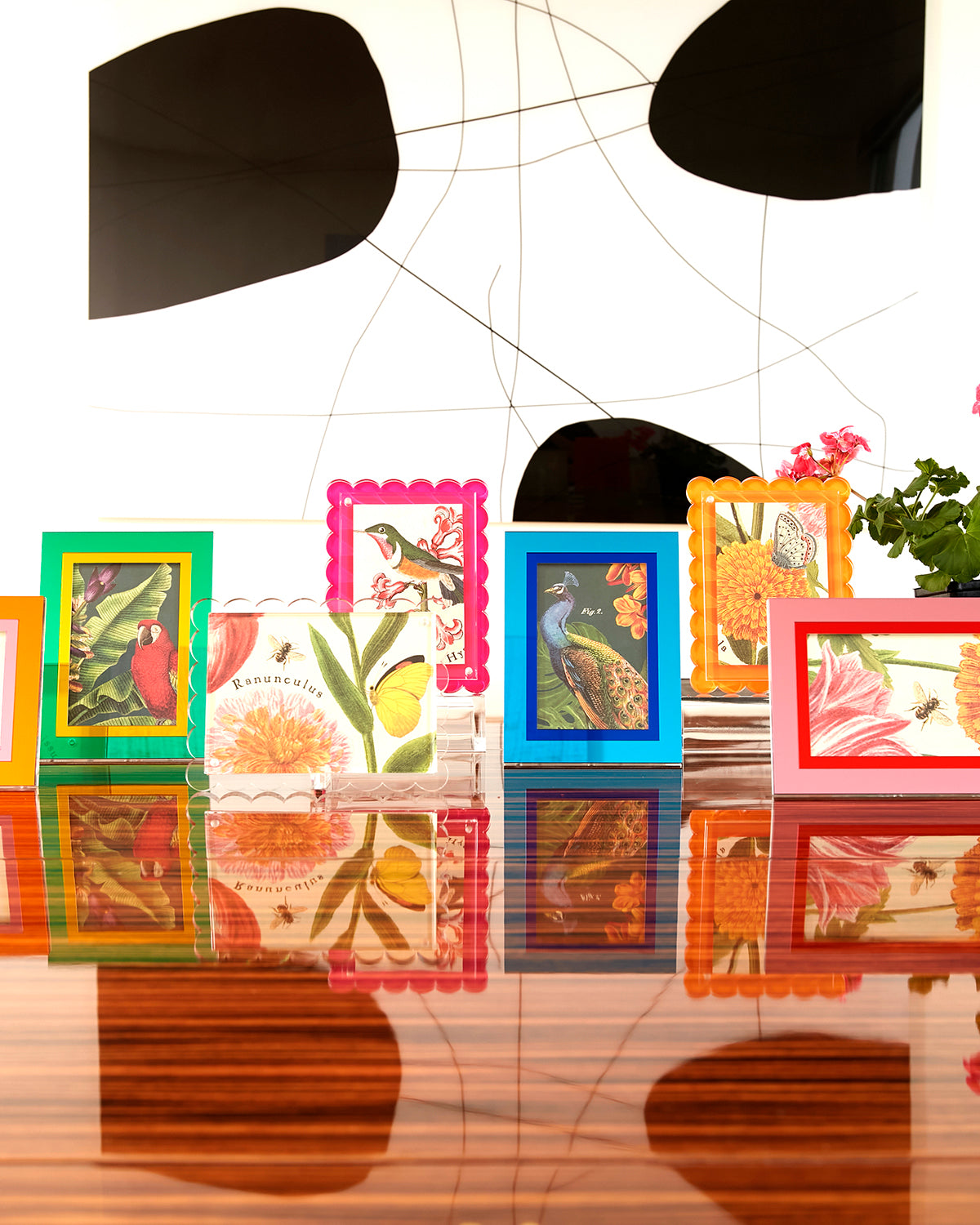 Tara Wilson Designs Frame INLAID Light Blue & Dark Blue 6" x 8" for Photo Size 5" x 7"