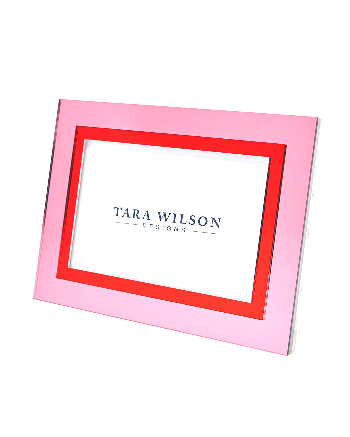 Tara Wilson Designs Frame INLAID Red & Pink 4" x 6" for Photo Size 5" x 7"