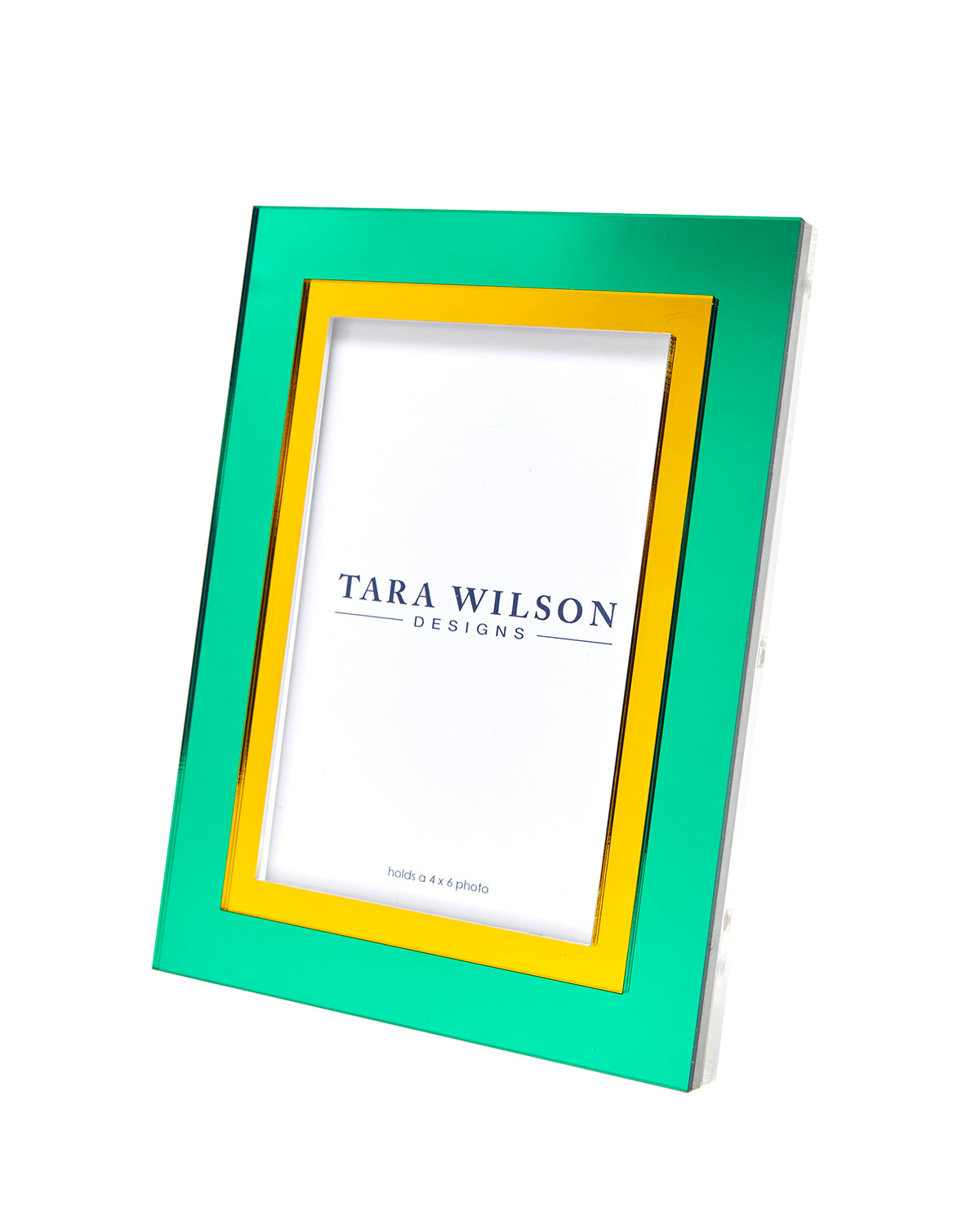 Tara Wilson Designs Frame INLAID Yellow & Green for Photo Size 5" x 7"