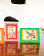 Tara Wilson Designs Frame INLAID Yellow & Green for Photo Size 5" x 7"