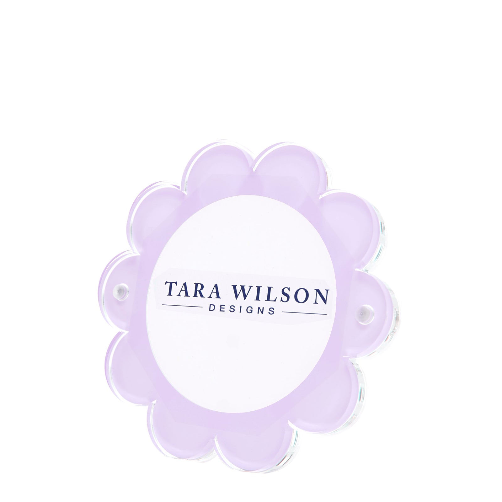 Tara Wilson Designs Frame DAISY Lavender 5" x 5" for photo size 4" x 4"