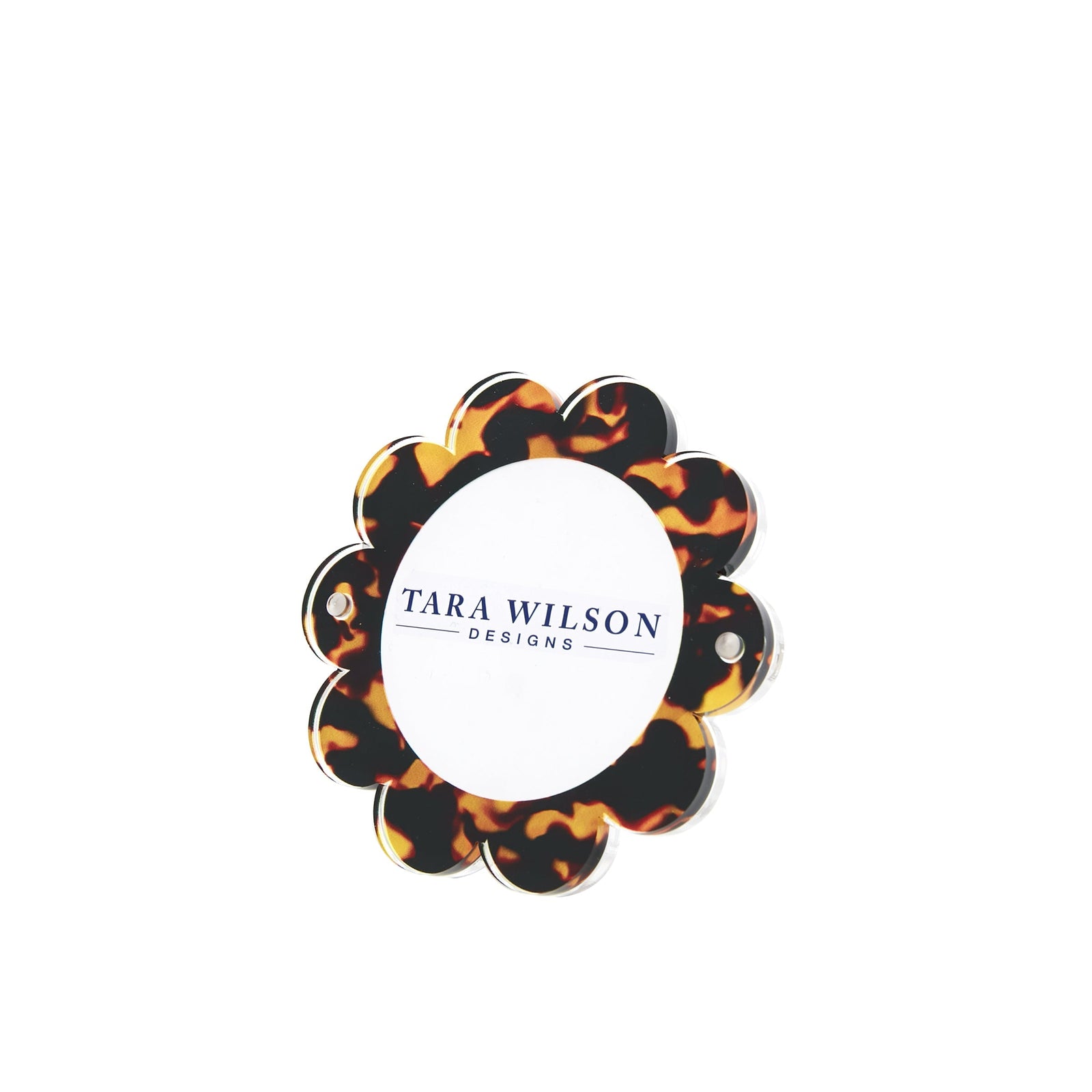 Tara Wilson Designs Frame DAISY Tortoise 5" x 5" for photo size 4" x 4"