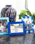 Tara Wilson Designs Frame SUNBURST Blue and Light Blue