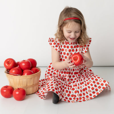 Red Delicious Ruffle Dress