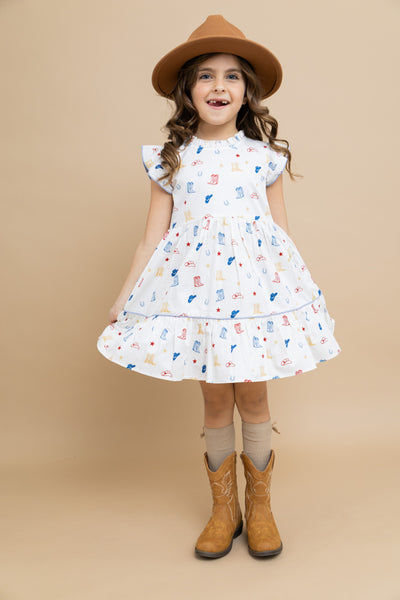 Western Ruffle Dress