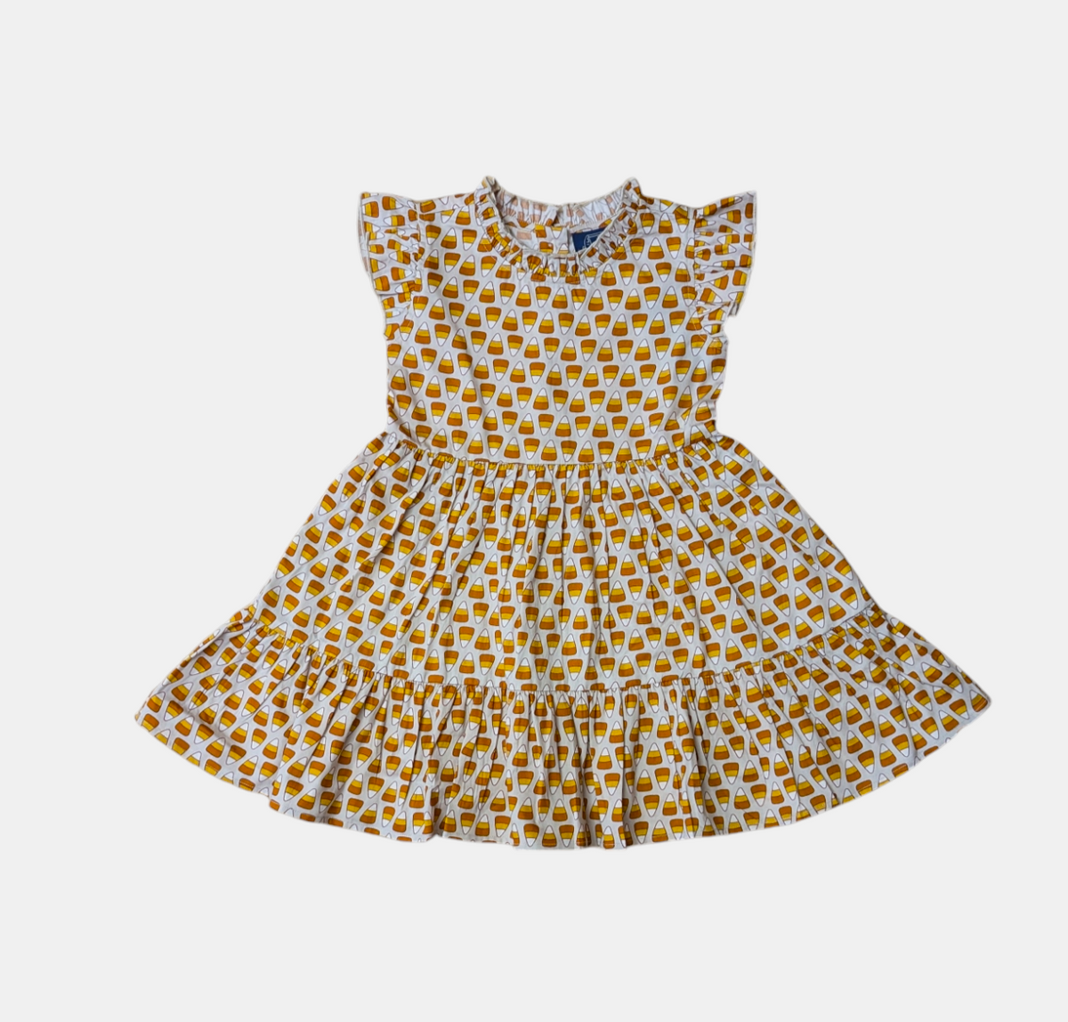 Candy Corn Ruffle Dress