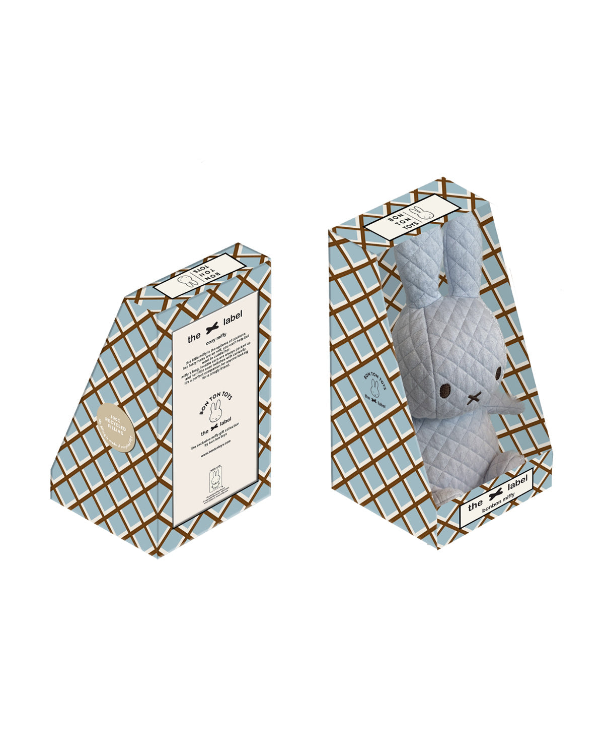 Plush MIFFY BONBON Sitting Blue in Giftbox 9