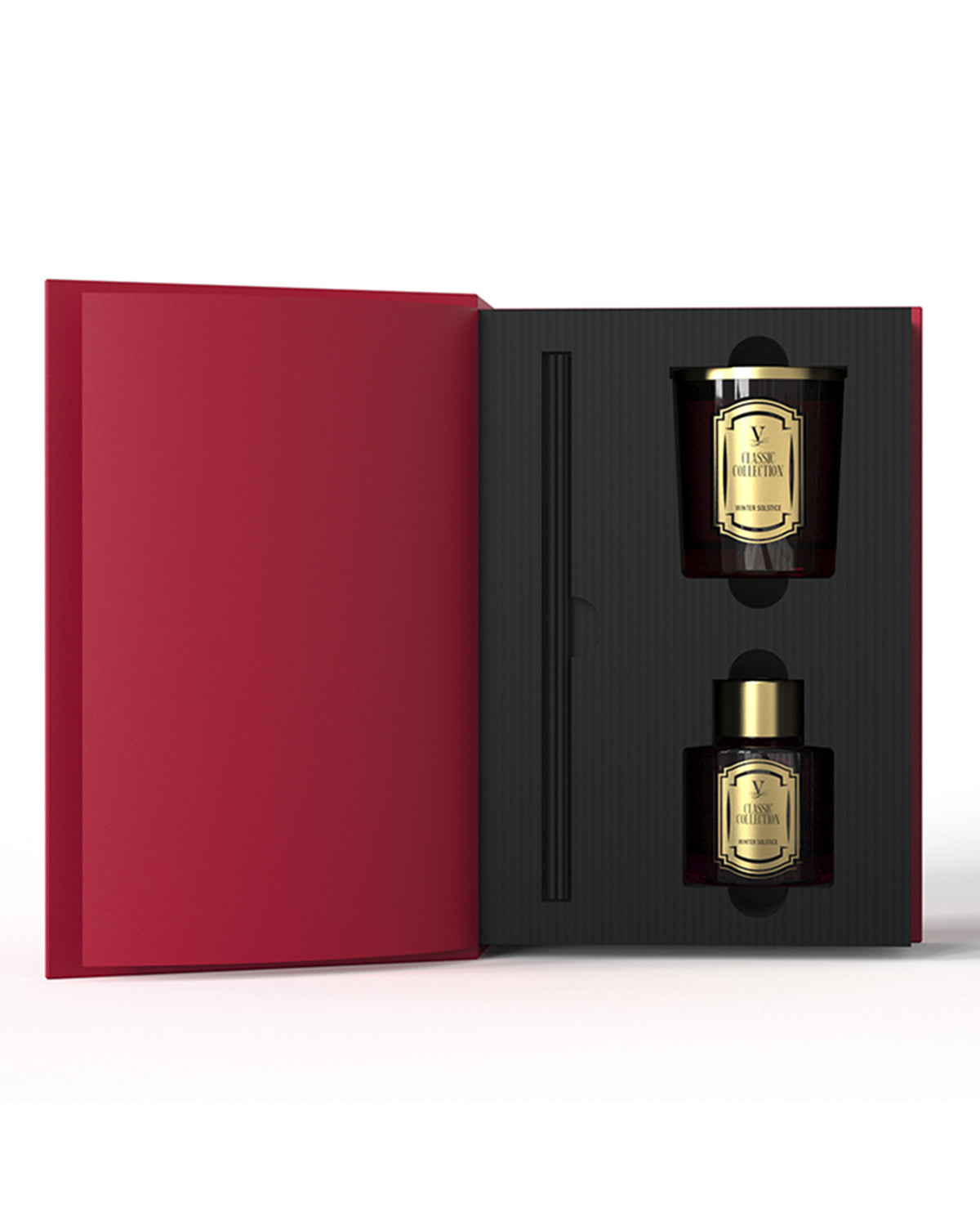 Gift Set CARDENAL WINTER SOLSTICE BOOK Candle 75gr/Diffuser 250ml