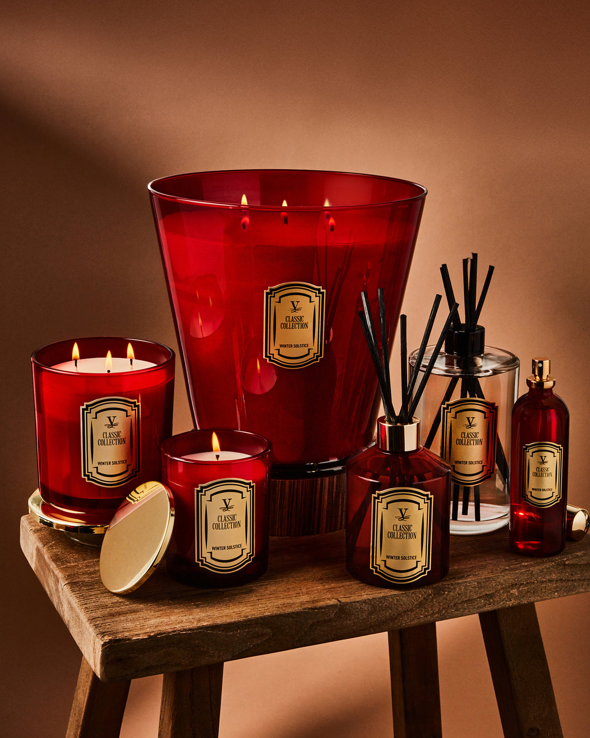 Gift Set CARDENAL WINTER SOLSTICE BOOK Candle 75gr/Diffuser 250ml