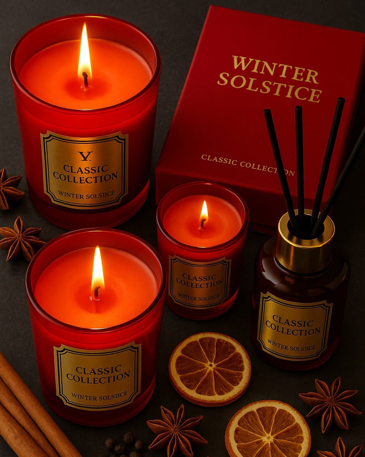 Candle in Jar CARDENAL WINTER SOLSTICE 500gr
