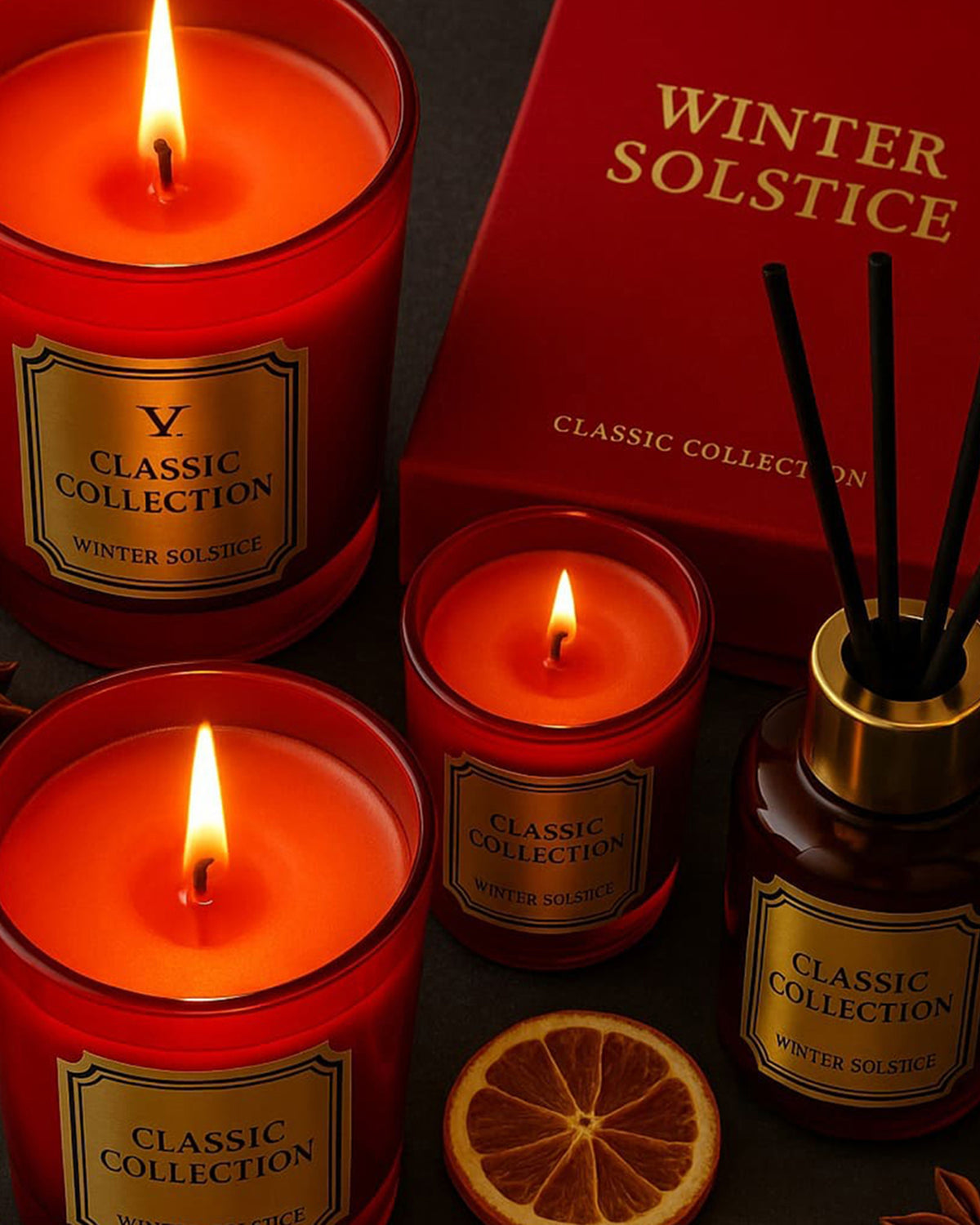 Candle in Jar CARDENAL WINTER SOLSTICE 500gr